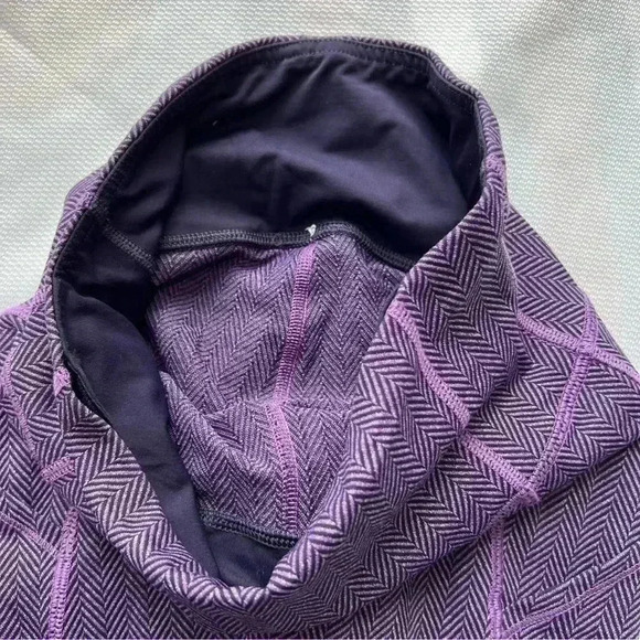 Lululemon Rebel Runner Crop Herringbone Purple 4 - Picture 10 of 12